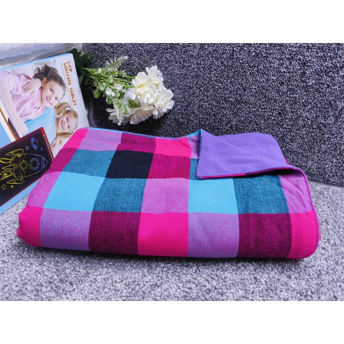 High Quality Maasai Fleece Blanket | 150cm x 200cm (5 by 6)| Vibrant & Cozy Traditional Design- Furaha Finds Kenya