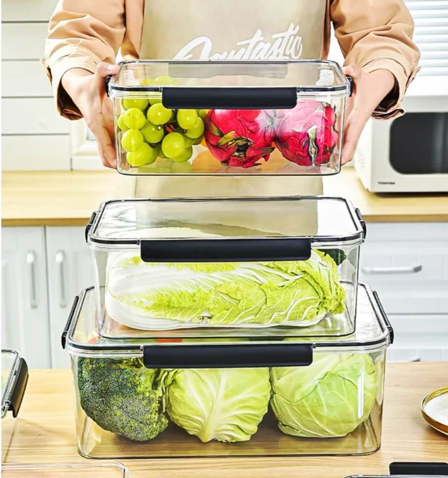 Furaha Finds 3pcs set acrylic food storage containers 