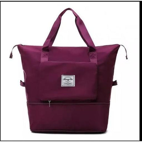 Multipurpose Expandable Foldable Fashion Travel Bag | Available in Fuchsia, Grey, Peach/Pink, Purple