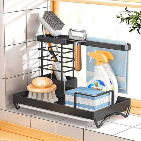 Metallic Sink Caddy Soap Dish Holder.- Furaha Finds Kenya