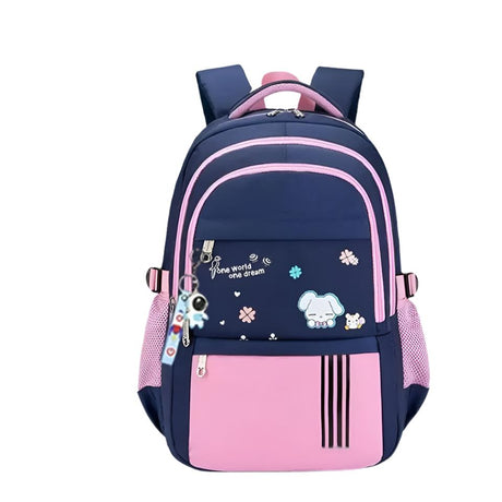 Furaha Finds Waterproof Children's School Bag Oxford fabric 40x32x16cm, lightweight and spacious with multiple compartments, available in various colors.