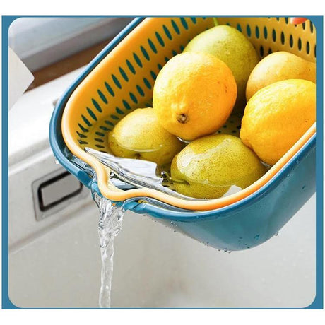 Multifunctional 6 Piece Set Drain Plastic Basket | Assorted Colors | Ideal For Use In Home Kitchens For Everyday Tasks- Furaha Finds Kenya