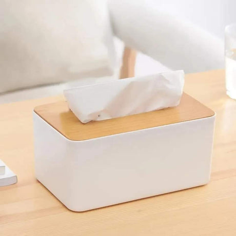 Bamboo Serviette Holders | Eco-Friendly Napkin Organizer | Available in Maroon, Blue, and White