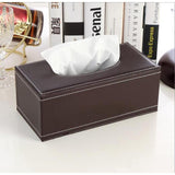 PU Leather Serviette Holders | Elegant Napkin Holder for Dining & Office | Available in Black-Furaha Finds