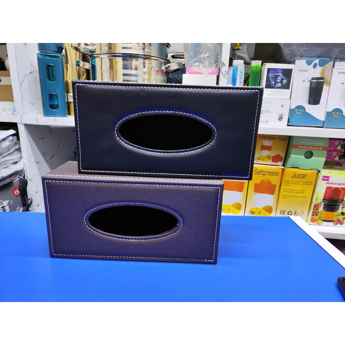 PU Leather Serviette Holders | Elegant Napkin Holder for Dining & Office | Available in Black-Furaha Finds