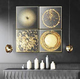 Furaha Finds 60x40cm 4Piece High Quality Canvas Wall Art  Minimalist wooden frame artwork for modern living room and home decor.
