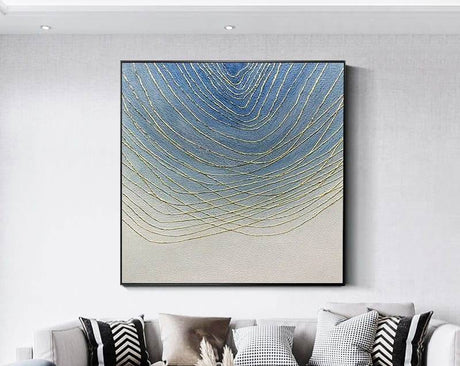 Furaha Finds High quality Canvas Minimalist Wall Art with Wooden Frame 80x80 cm modern home décor painting for living rooms, bedrooms, and offices.
