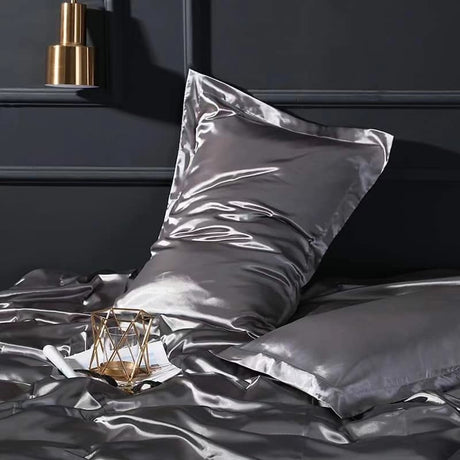 High Quality Luxury Bedding 100% Pure Natural Silk Pillow Case | Smooth Silk Bedding Pillow Case| Hypoallergenic & Temperature Regulating| Living Home Pillow Case White