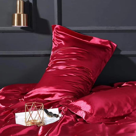 High Quality Luxury Bedding 100% Pure Natural Silk Pillow Case | Smooth Silk Bedding Pillow Case| Hypoallergenic & Temperature Regulating| Living Home Pillow Case White