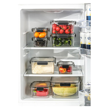 4 Piece Transparent Sealed Refrigerator Food Container Set | Large Capacity Storage
