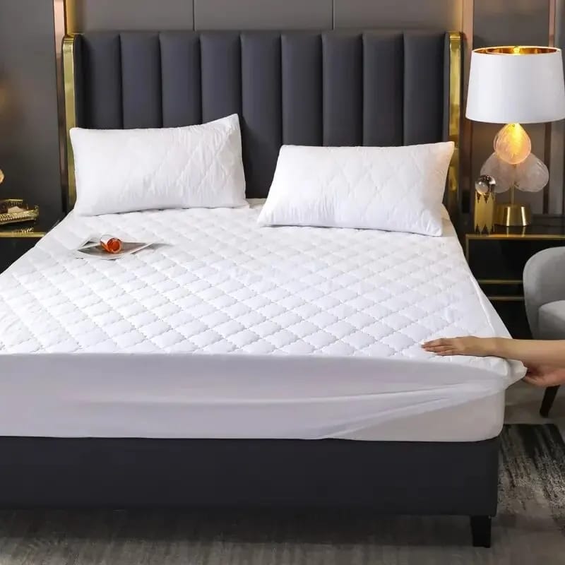 Waterproof Mattress Protectors | 5x6 Size | Available in Beige, Sky Blue, White | Ideal for Master & Guest Bedrooms