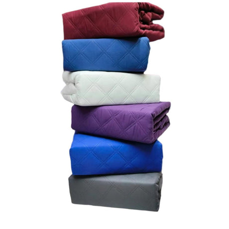Waterproof Mattress Protectors | Size 6 by 6| Available in White, Maroon, Beige, Sky Blue, Navy Blue, Royal Blue, Grey, Purple