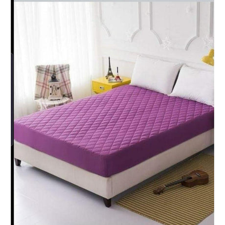Waterproof Mattress Protectors | Size 6 by 6| Available in White, Maroon, Beige, Sky Blue, Navy Blue, Royal Blue, Grey, Purple