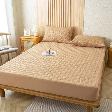 Waterproof Mattress Protectors | 5x6 Size | Available in Beige, Sky Blue, White | Ideal for Master & Guest Bedrooms
