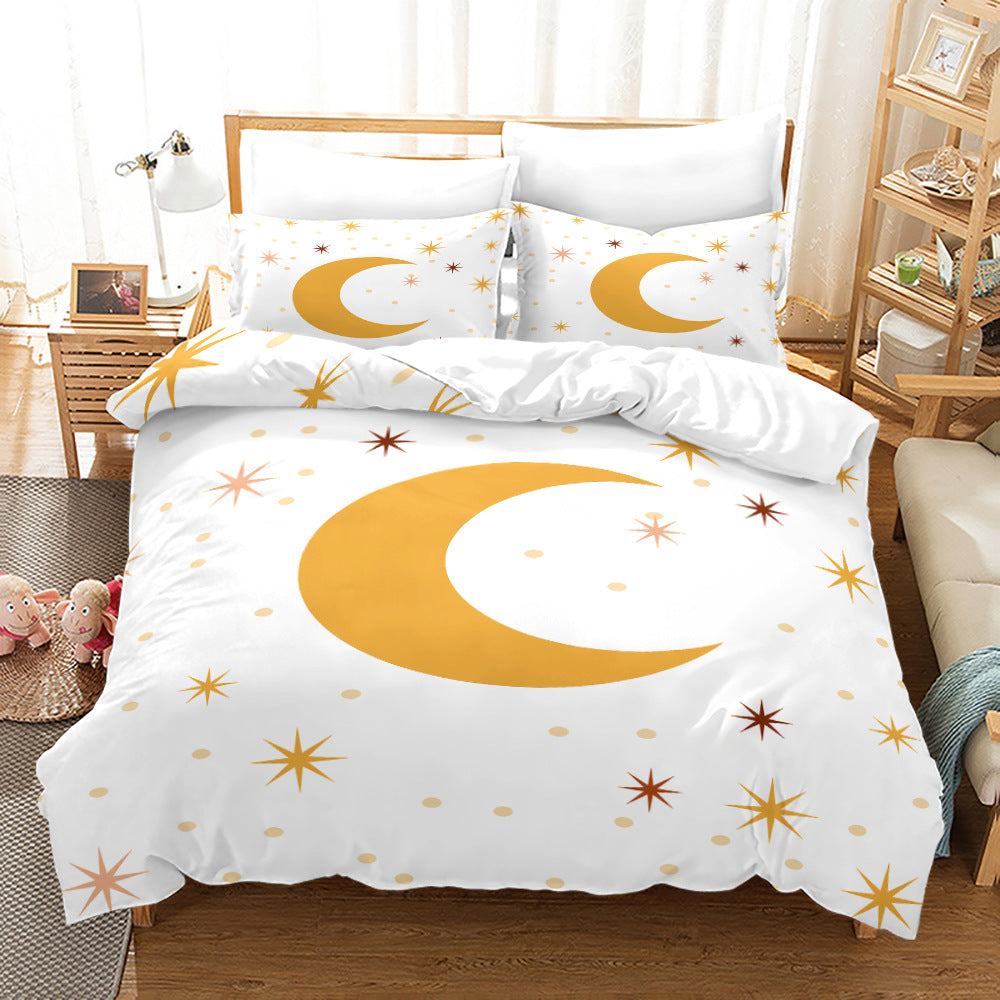 Extra King Size 7 ft x 8 ft Duvet Cover Set  |Soft Cotton Blend Fabric, Includes 2 Pillowcases | Ideal For Master Bedrooms and Large Beds