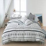 Extra King Size 7 ft x 8 ft Duvet Cover Set  |Soft Cotton Blend Fabric, Includes 2 Pillowcases | Ideal For Master Bedrooms and Large Beds