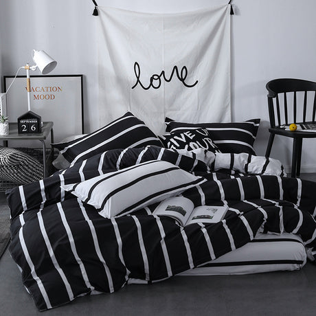 Extra King Size 7 ft x 8 ft Duvet Cover Set |Soft Cotton Blend Fabric, Includes 2 Pillowcases | Ideal For Master Bedrooms and Large Beds