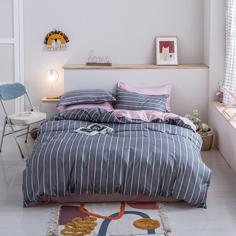Extra King Size 7 ft x 8 ft Duvet Cover Set  |Soft Cotton Blend Fabric, Includes 2 Pillowcases | Ideal For Master Bedrooms and Large Beds