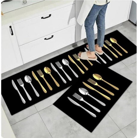 Rubber Kitchen Mats | 2 Piece Set | Multicolors | Durable, Non-Slip, and Easy to Clean- Furaha Finds Kenya