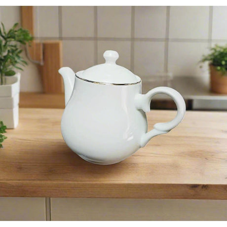 Tea Pot with Gold Ring- Furaha Finds Kenya