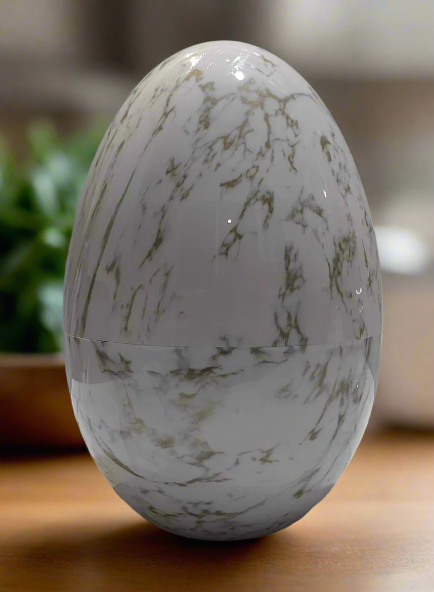 Furaha Finds high quality marble profile egg shell cutlery set 18pcs elegant durable and perfect for home dining restaurants and special occasions