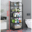 5 Tier Metallic Storage Rack | Heavy Duty Shelving Unit for Home, Garage, Kitchen, and Office Organization | 141.5cm x 29cm x 34cm