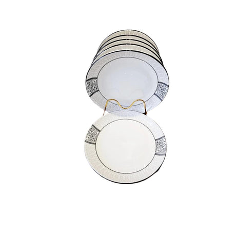 High Quality 6 Piece Ceramic Soup Plates Set | Durable & Elegant Design | Perfect For Serving Soups, Stews- Furaha Finds Kenya