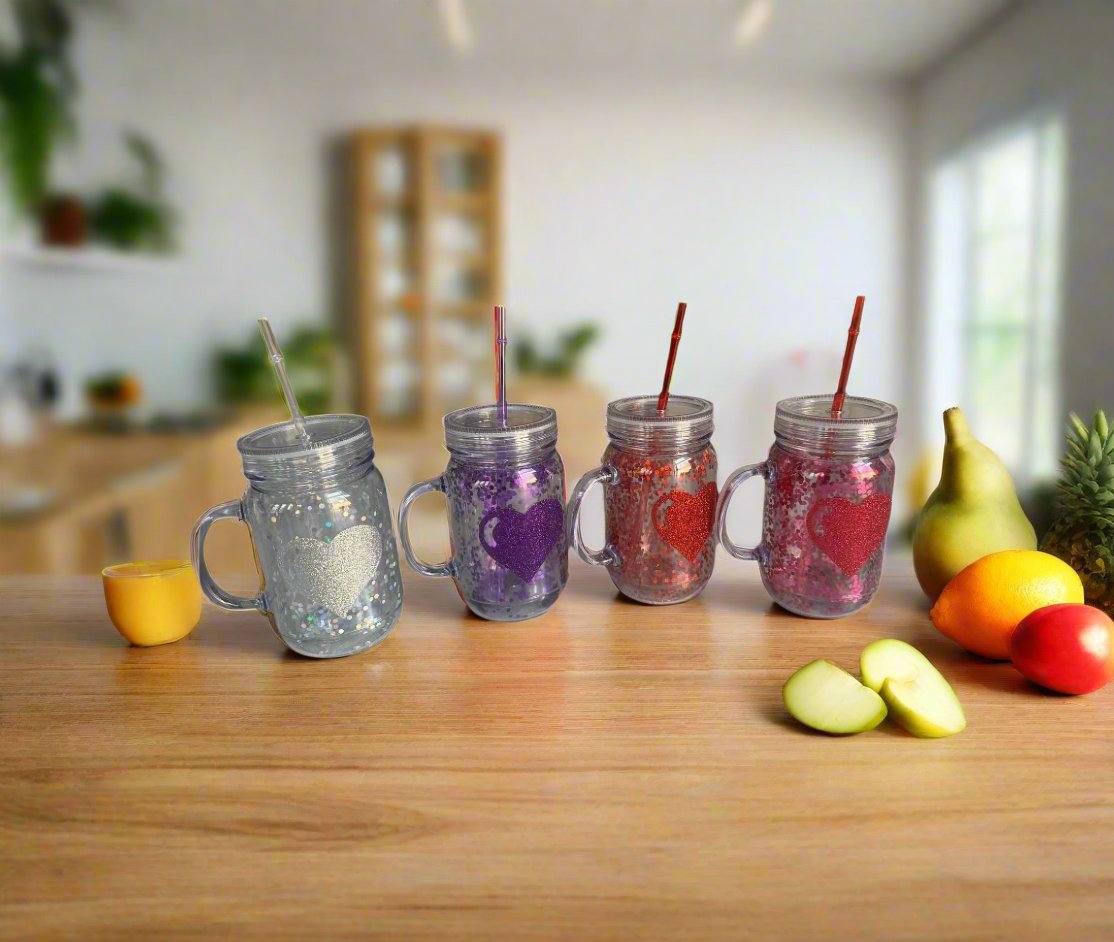 600ml Smoothie Glass Cup | Stylish & Durable for Smoothies, Juices, and Cold Drinks