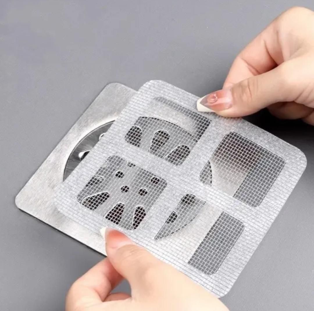 Furaha Finds Disposable Bathroom Kitchen Strainer | 12 Pcs Set | Hair Stopper & Food Filter