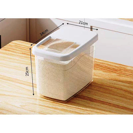 10kg Rice Storage Box | Insect Proof, Moisture Proof, Sealed Food Grain Dispenser for Rice and Pet Food