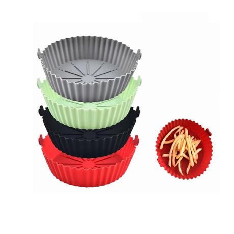 Reusable Silicone Air Fryer Mould | 22cm x 26cm | Nonstick, Secure, Flexible, Stain resistant, Heat-resistant