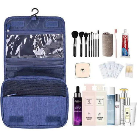 Portable Hanging Cosmetic Makeup Toiletry Bags with Hooks | Travel & Home Use | Multicolor