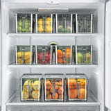 5-Litre Acrylic Transparent Refrigerator Storage Containers with Handle | 30cm × 15cm × 15cm.