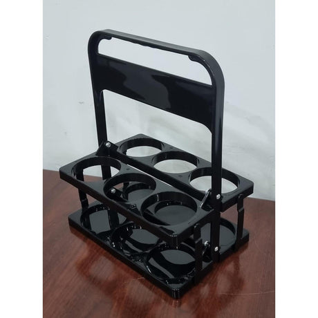 Portable Foldable 6 Bottle Organizer Carrier Rack 27.2cm x 18cm x 33cm Picnics, Outings, Home Organization.- Furaha Finds Kenya