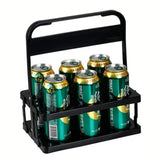 Portable Foldable 6 Bottle Organizer Carrier Rack 27.2cm x 18cm x 33cm Picnics, Outings, Home Organization.- Furaha Finds Kenya