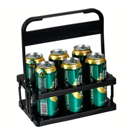 Portable Foldable 6 Bottle Organizer Carrier Rack 27.2cm x 18cm x 33cm Picnics, Outings, Home Organization.- Furaha Finds Kenya