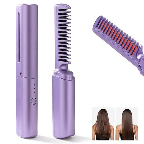 Mini Portable Hair Straightener – Wet & Dry Use, 36-Hour Long-Lasting Styling- Furaha Finds Kenya