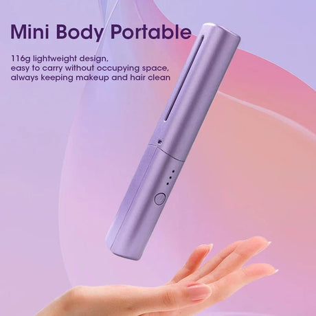Mini Portable Hair Straightener – Wet & Dry Use, 36-Hour Long-Lasting Styling- Furaha Finds Kenya