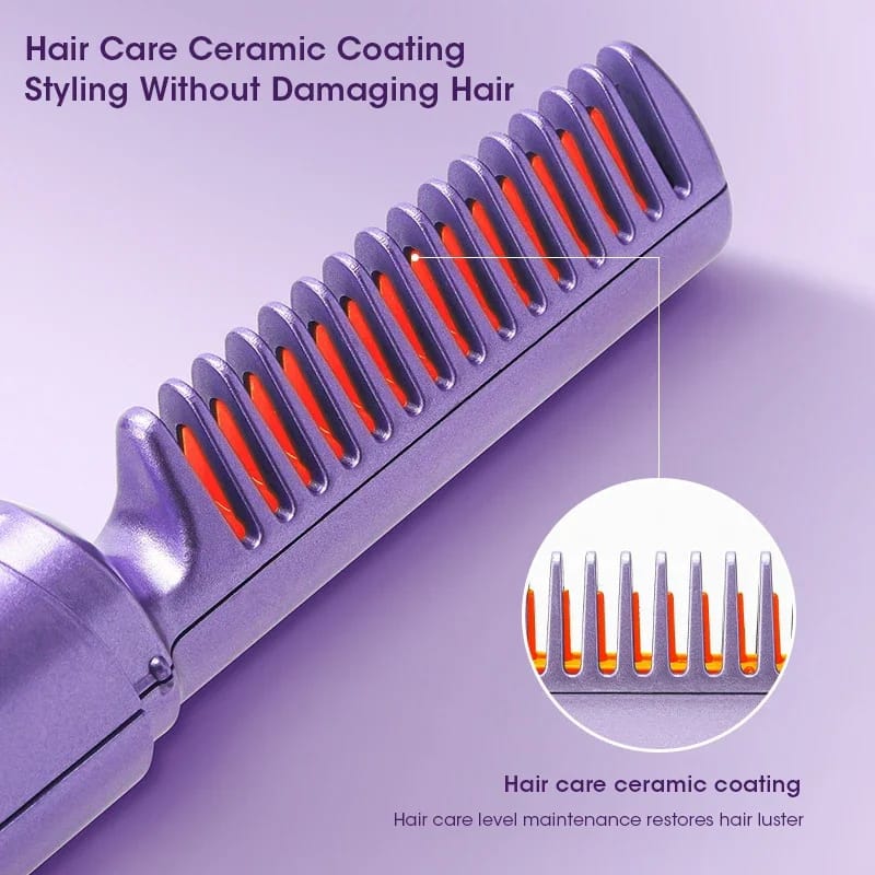 Mini Portable Hair Straightener – Wet & Dry Use, 36-Hour Long-Lasting Styling- Furaha Finds Kenya