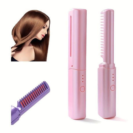 Mini Portable Hair Straightener – Wet & Dry Use, 36-Hour Long-Lasting Styling- Furaha Finds Kenya