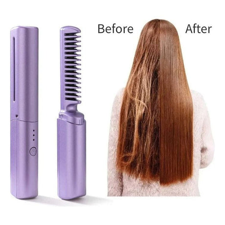 Mini Portable Hair Straightener – Wet & Dry Use, 36-Hour Long-Lasting Styling- Furaha Finds Kenya