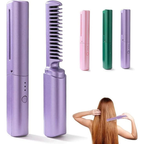 Mini Portable Hair Straightener – Wet & Dry Use, 36-Hour Long-Lasting Styling- Furaha Finds Kenya