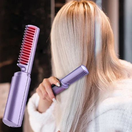 Mini Portable Hair Straightener – Wet & Dry Use, 36-Hour Long-Lasting Styling- Furaha Finds Kenya