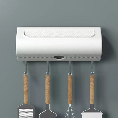 Wall Mounted Kitchen Tissue & Cling Foil Dispenser | Available in White & Dark Green | Size: 27.7cm x 11.0cm x 15.5cm- Furaha Finds Kenya