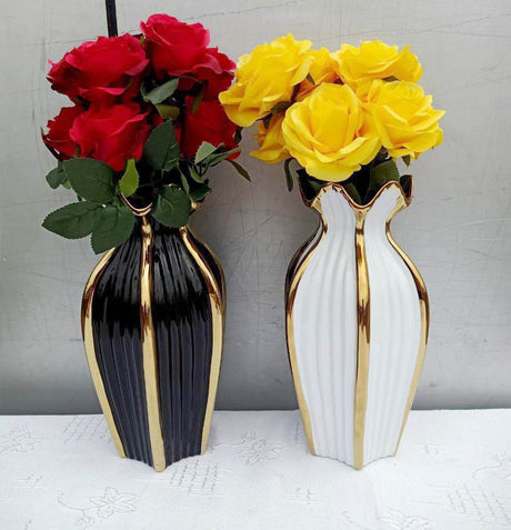 Furaha Finds Creative Ceramic Flower Vase for Indoor & Outdoor Decor  