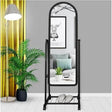 Multifunctional Portable Full Length Standing Dressing Mirror with Wheels | Black, White, Pink | Height: 160cm- Furaha Finds Kenya