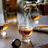 Transparent Vintage Crystal Lead | Free 8oz Snifter Glass |  Set of 6 | Home Bar Whisky Glass