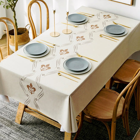 Nordic Style PVC Table Cloth | Oil Proof and Waterproof, 140x220cm | Dining Room Decor | Ideal For Dining Tables, Kitchen Tables, & Outdoor Tables- Furaha Finds Kenya