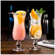 Reusable Hurricane Island Tall Glass Set | Elegant Drinkware, Set of 6 | Ice cream Milkshake Soda Fountain Glass- Furaha Finds Kenya