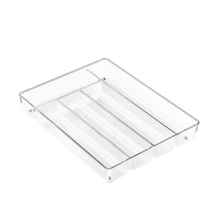 Transparent Clear Acrylic Cutlery Organizer | Extra Thick | Non Slip Feet | Ideal For Organizing Cutlery, Utensils- Furaha Finds Kenya